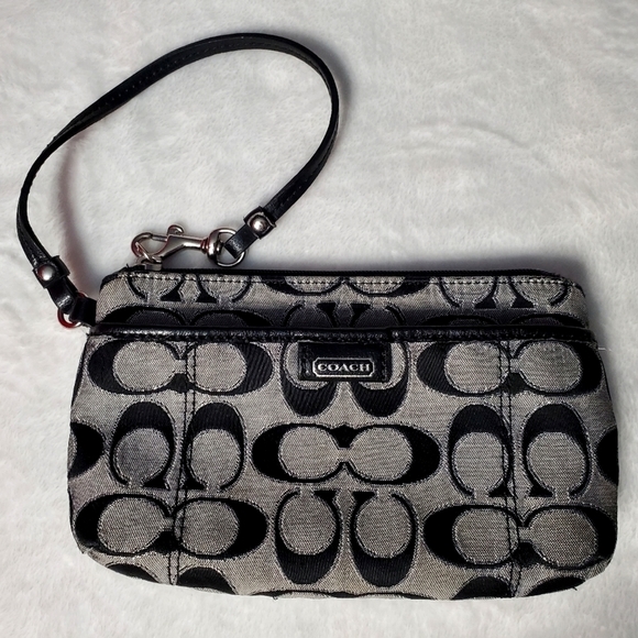 Coach Handbags - 85% OFF COACH Signature C Wristlet Bag Clutch